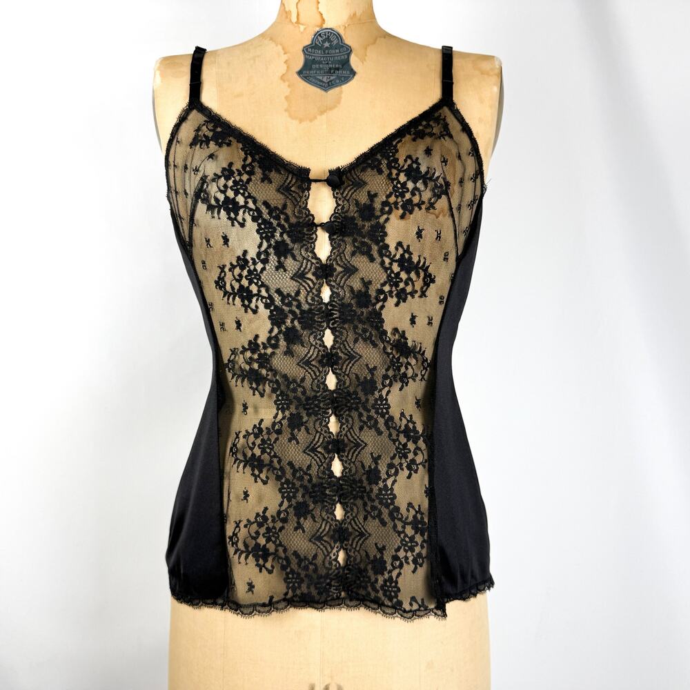 70s Vintage Black Cami - 34